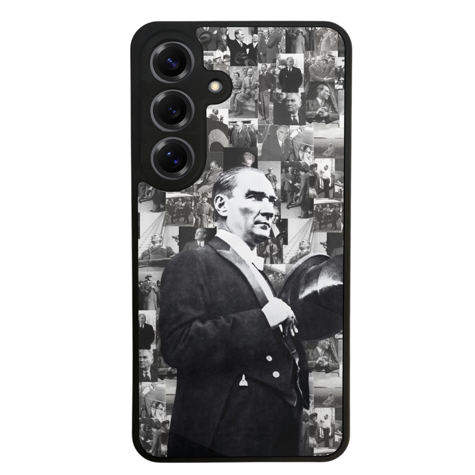 Samsung Galaxy S25 Uyumlu Mustafa Kemal Ataturk Tasarımlı Glossy Premium Kılıf