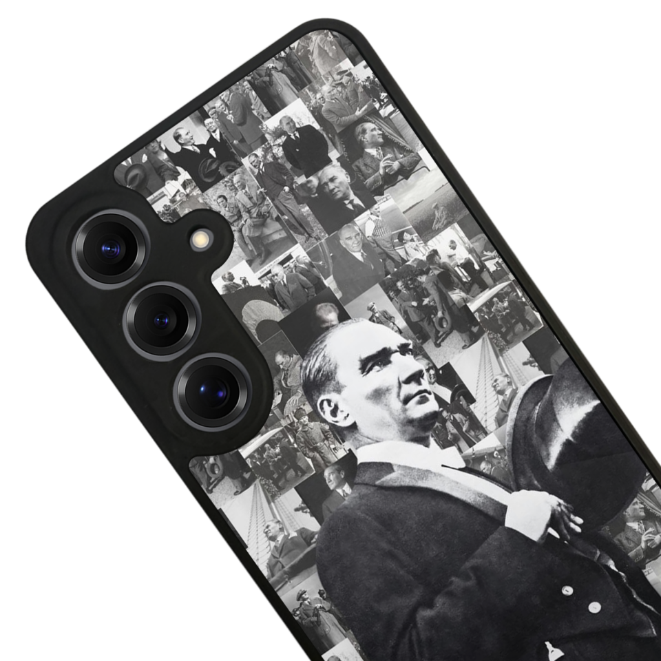 Samsung Galaxy S25 Uyumlu Mustafa Kemal Ataturk Tasarımlı Glossy Premium Kılıf