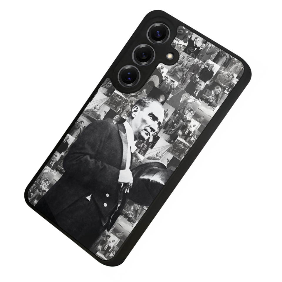 Samsung Galaxy S25 Uyumlu Mustafa Kemal Ataturk Tasarımlı Glossy Premium Kılıf
