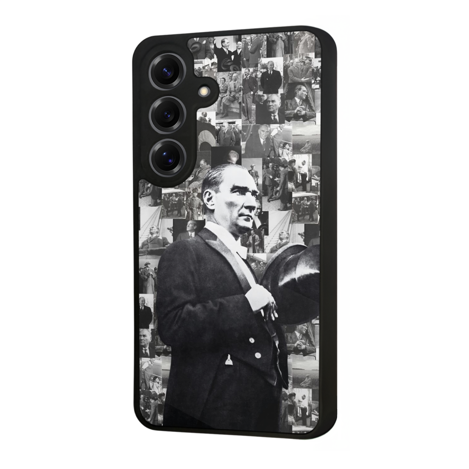Samsung Galaxy S25 Uyumlu Mustafa Kemal Ataturk Tasarımlı Glossy Premium Kılıf