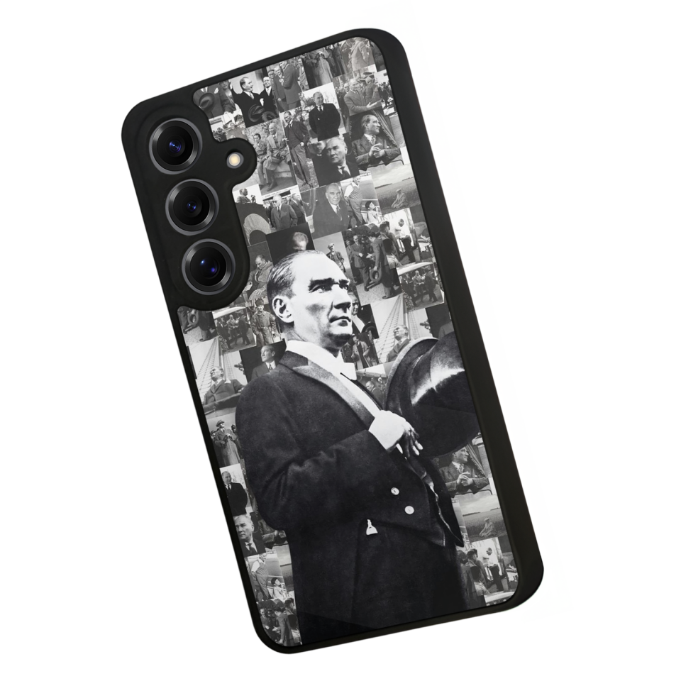 Samsung Galaxy S25 Uyumlu Mustafa Kemal Ataturk Tasarımlı Glossy Premium Kılıf