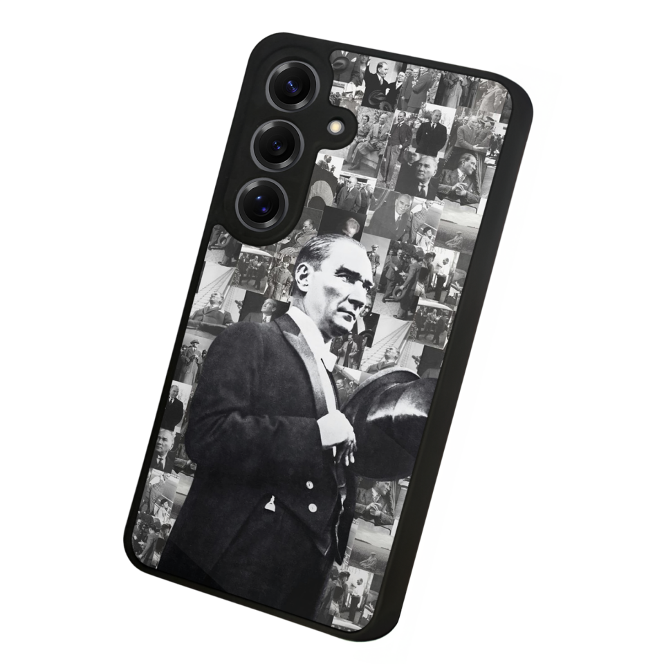 Samsung Galaxy S25 Uyumlu Mustafa Kemal Ataturk Tasarımlı Glossy Premium Kılıf
