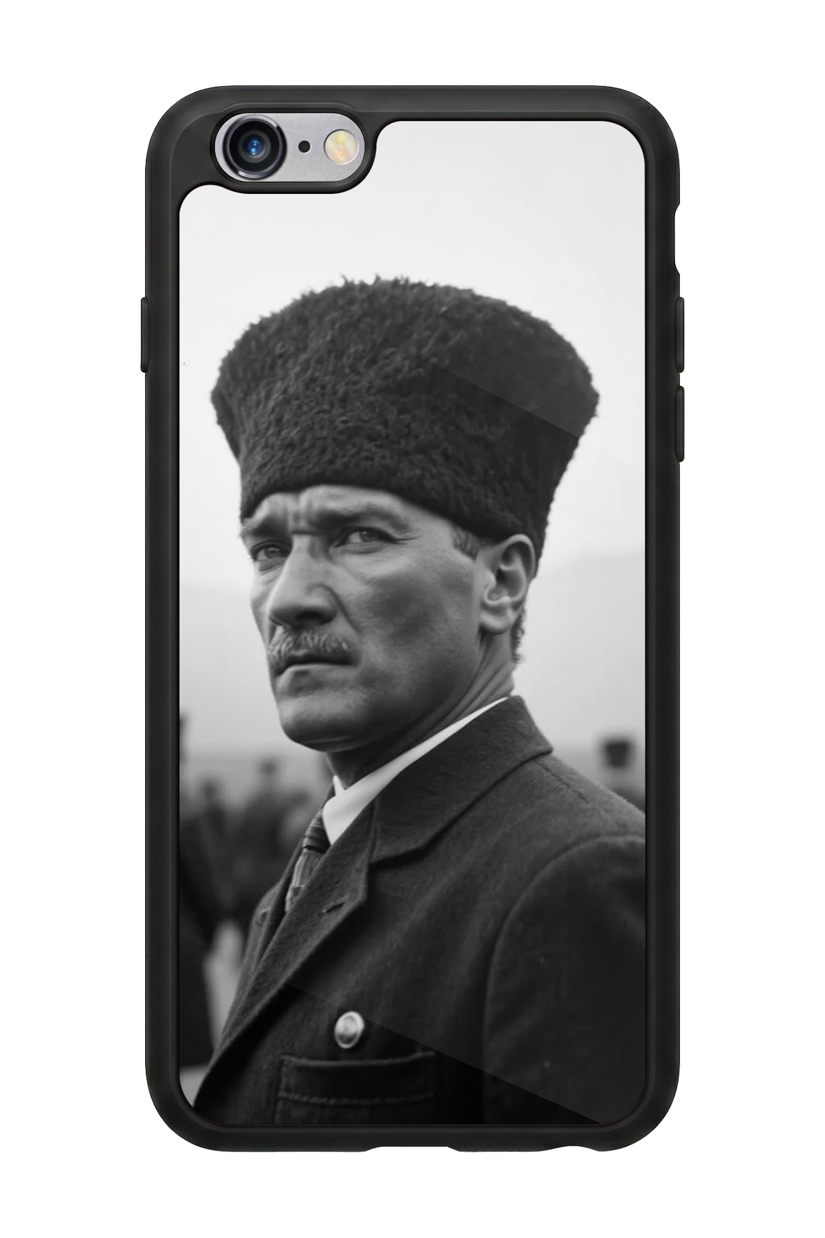 iPhone 6s Plus Uyumlu Mustafa Kemal Ataturk Tasarımlı Glossy Premium Kılıf
