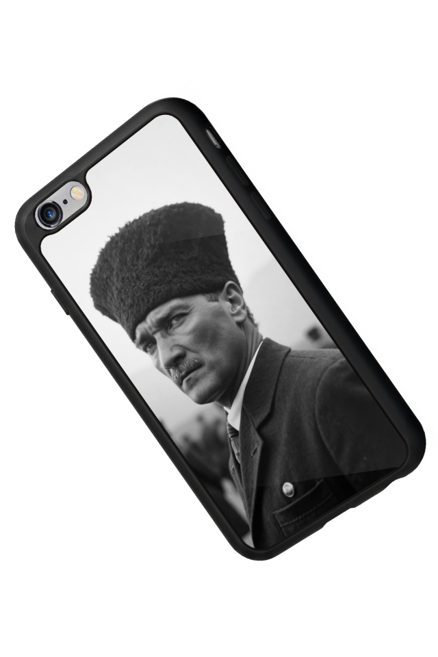 iPhone 6s Plus Uyumlu Mustafa Kemal Ataturk Tasarımlı Glossy Premium Kılıf
