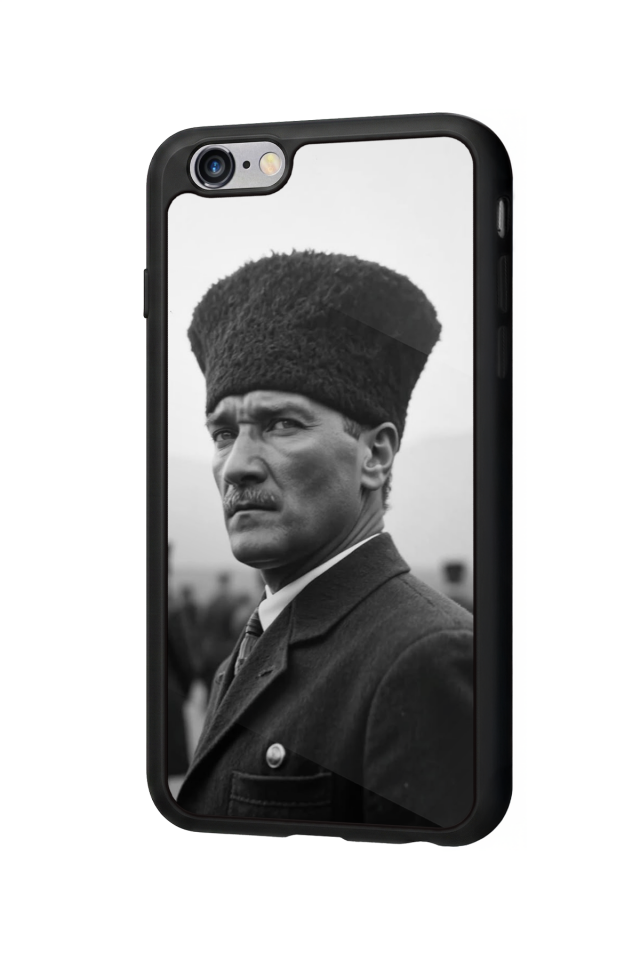 iPhone 6s Plus Uyumlu Mustafa Kemal Ataturk Tasarımlı Glossy Premium Kılıf