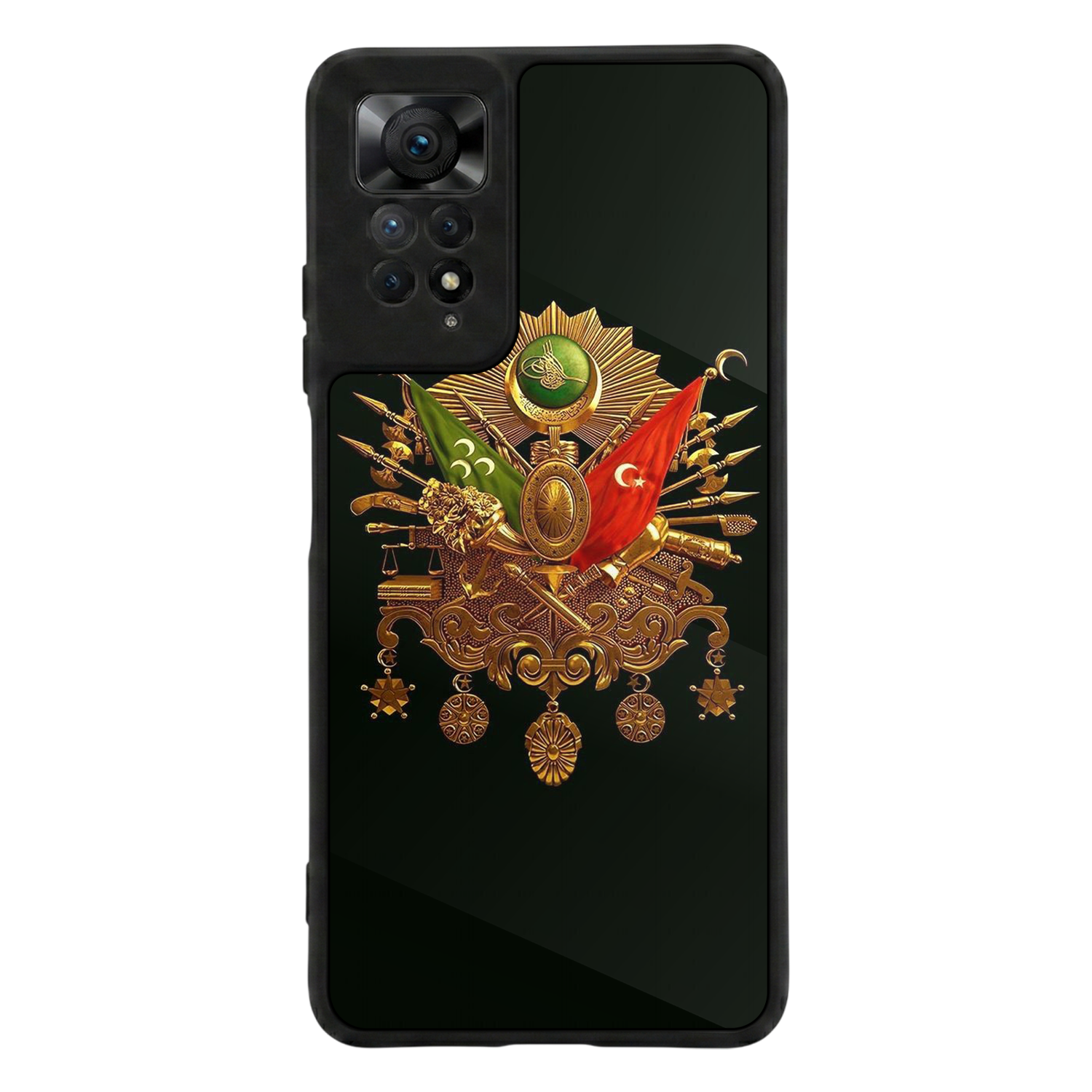 Xiaomi Redmi Note 12 Pro Uyumlu Osmanli Tugrasi Tasarımlı Glossy Premium Kılıf