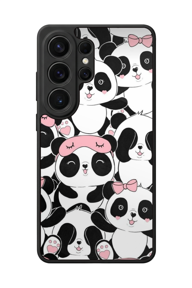 Samsung Galaxy S26 Ultra Uyumlu Panda Tasarımlı Glossy Premium Kılıf