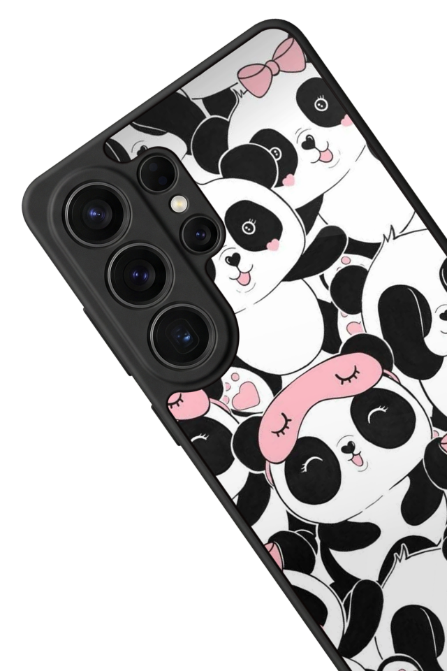 Samsung Galaxy S26 Ultra Uyumlu Panda Tasarımlı Glossy Premium Kılıf