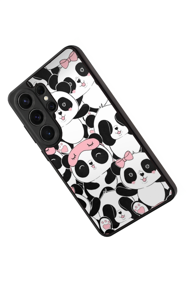 Samsung Galaxy S26 Ultra Uyumlu Panda Tasarımlı Glossy Premium Kılıf