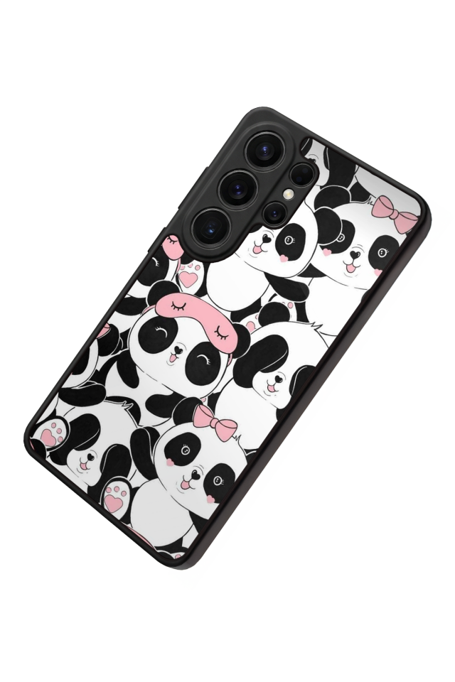 Samsung Galaxy S26 Ultra Uyumlu Panda Tasarımlı Glossy Premium Kılıf