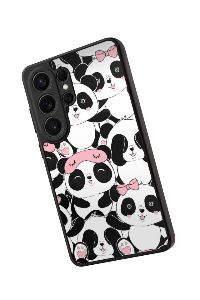 Samsung Galaxy S26 Ultra Uyumlu Panda Tasarımlı Glossy Premium Kılıf