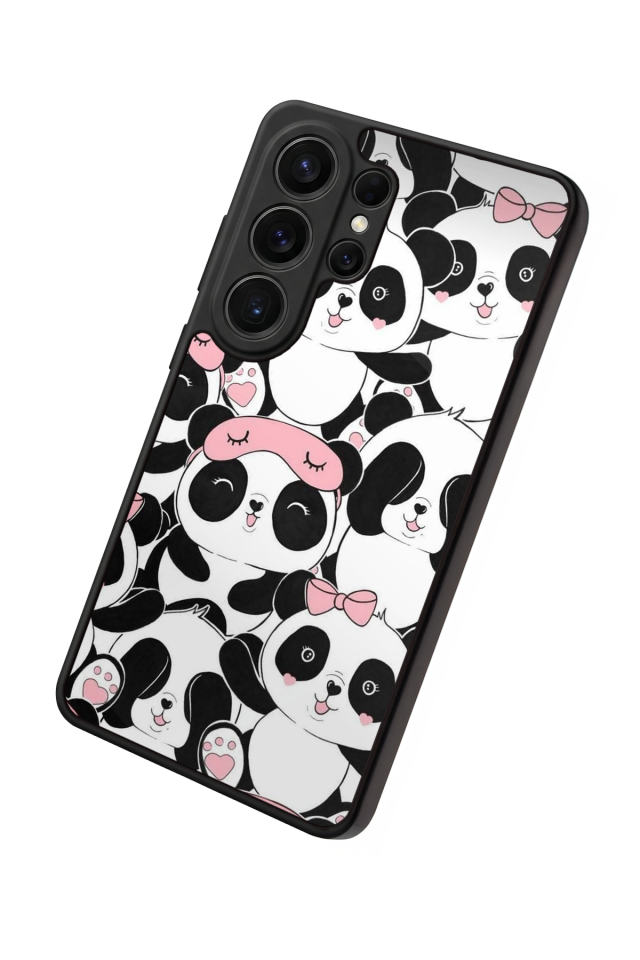 Samsung Galaxy S26 Ultra Uyumlu Panda Tasarımlı Glossy Premium Kılıf