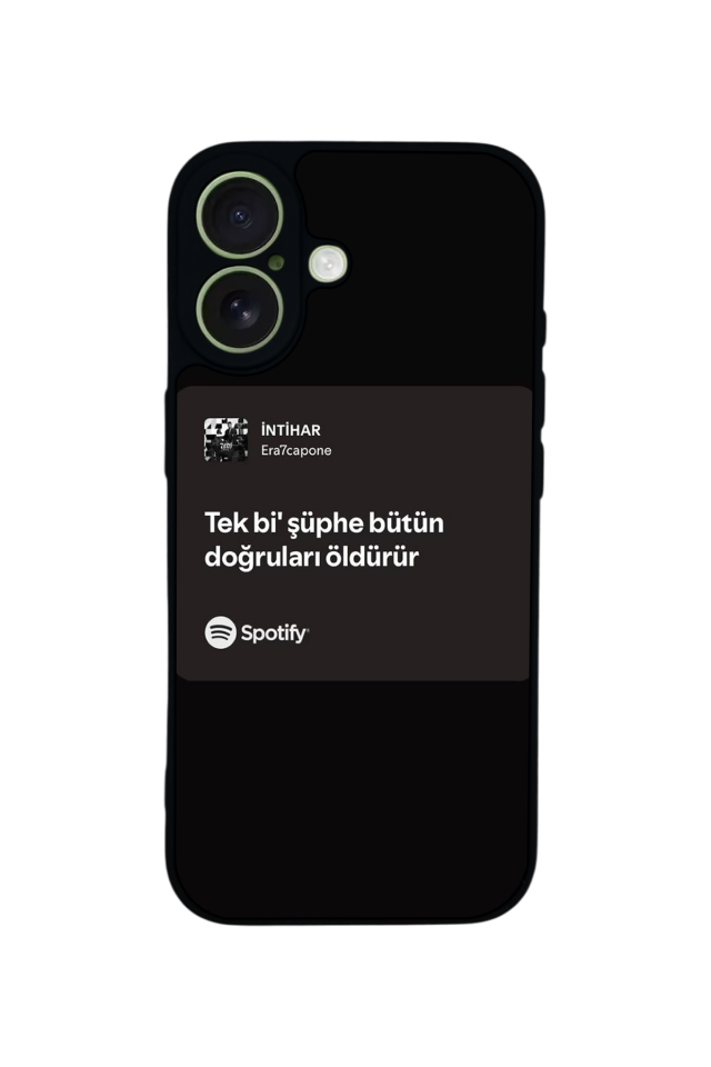 iPhone 17 Uyumlu Sarki Sozleri Tasarımlı Glossy Premium Kılıf