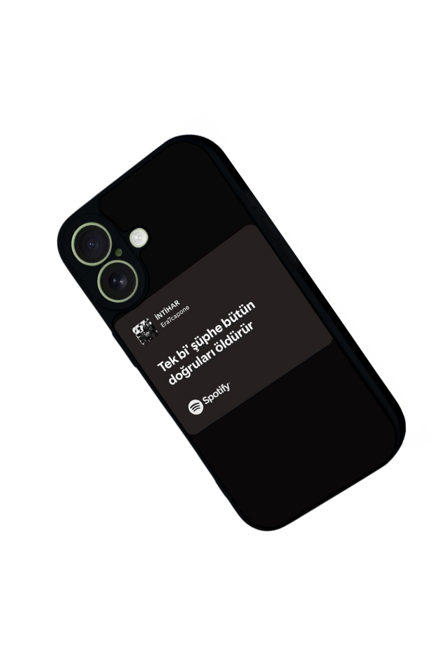 iPhone 17 Uyumlu Sarki Sozleri Tasarımlı Glossy Premium Kılıf