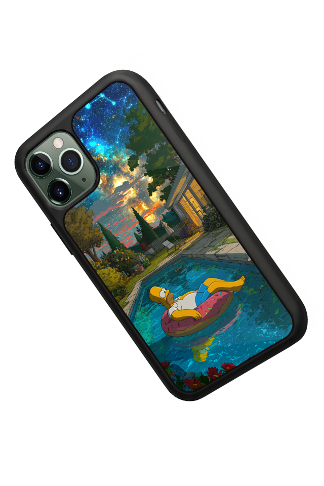 iPhone 11 Pro Uyumlu The Simpsons Tasarımlı Glossy Premium Kılıf