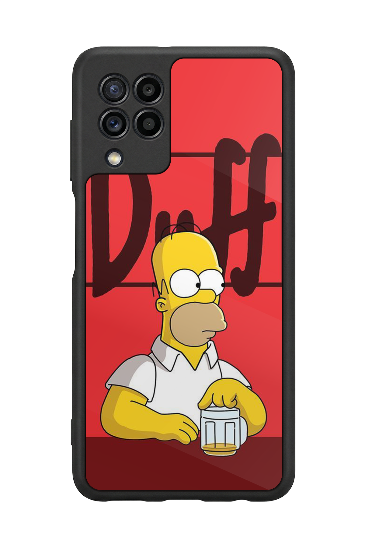 Samsung Galaxy M22 Uyumlu The Simpsons Tasarımlı Glossy Premium Kılıf