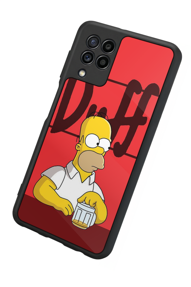 Samsung Galaxy M22 Uyumlu The Simpsons Tasarımlı Glossy Premium Kılıf