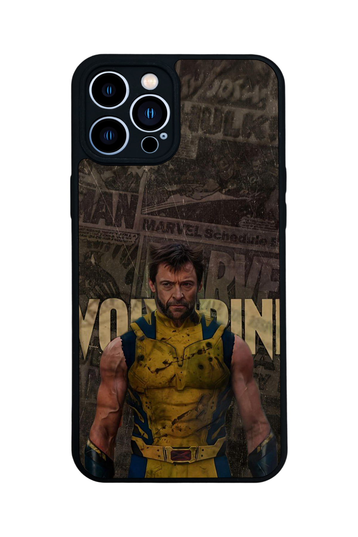 iPhone 12 Pro Max Uyumlu Wolverine Tasarımlı Glossy Premium Kılıf