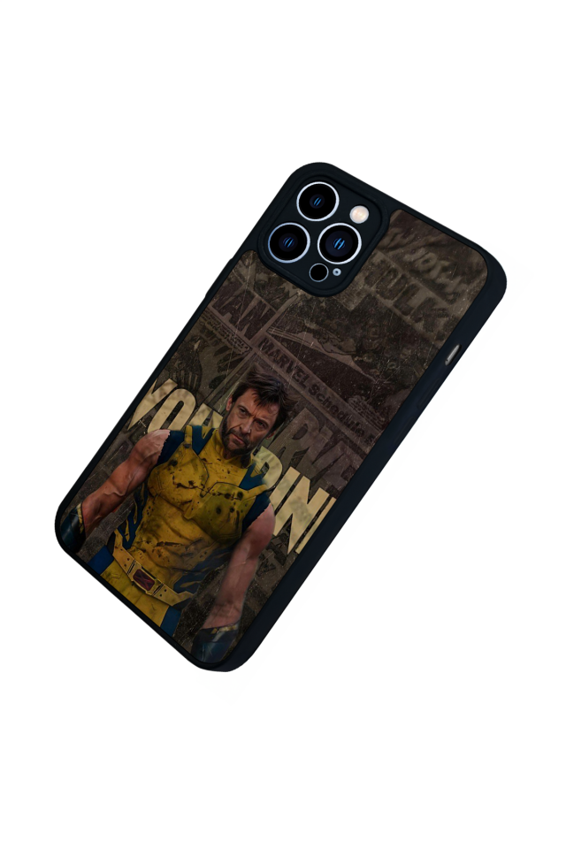 iPhone 12 Pro Max Uyumlu Wolverine Tasarımlı Glossy Premium Kılıf