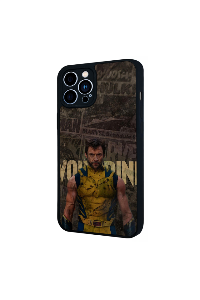 iPhone 12 Pro Max Uyumlu Wolverine Tasarımlı Glossy Premium Kılıf