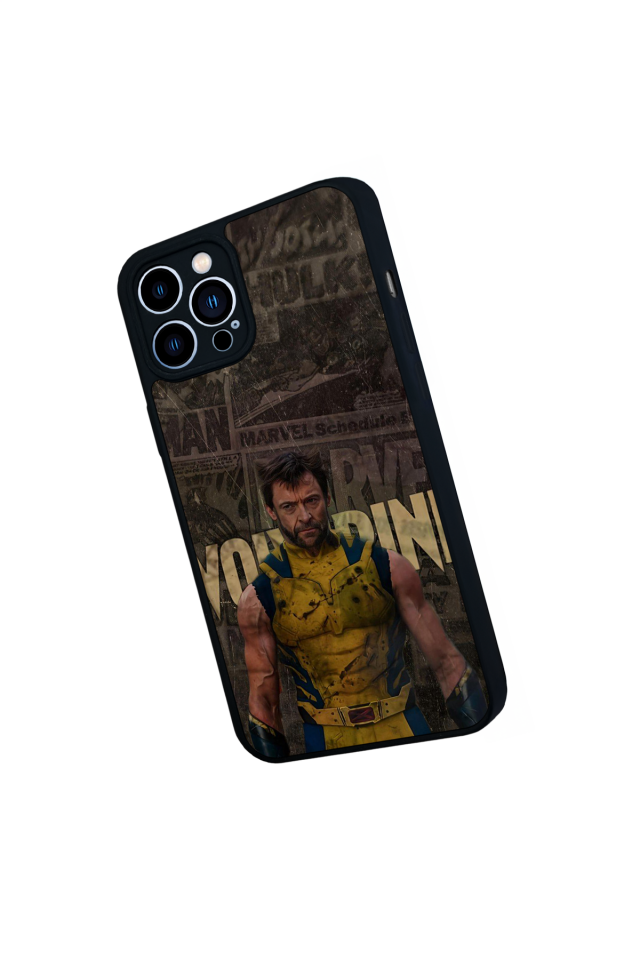 iPhone 12 Pro Max Uyumlu Wolverine Tasarımlı Glossy Premium Kılıf