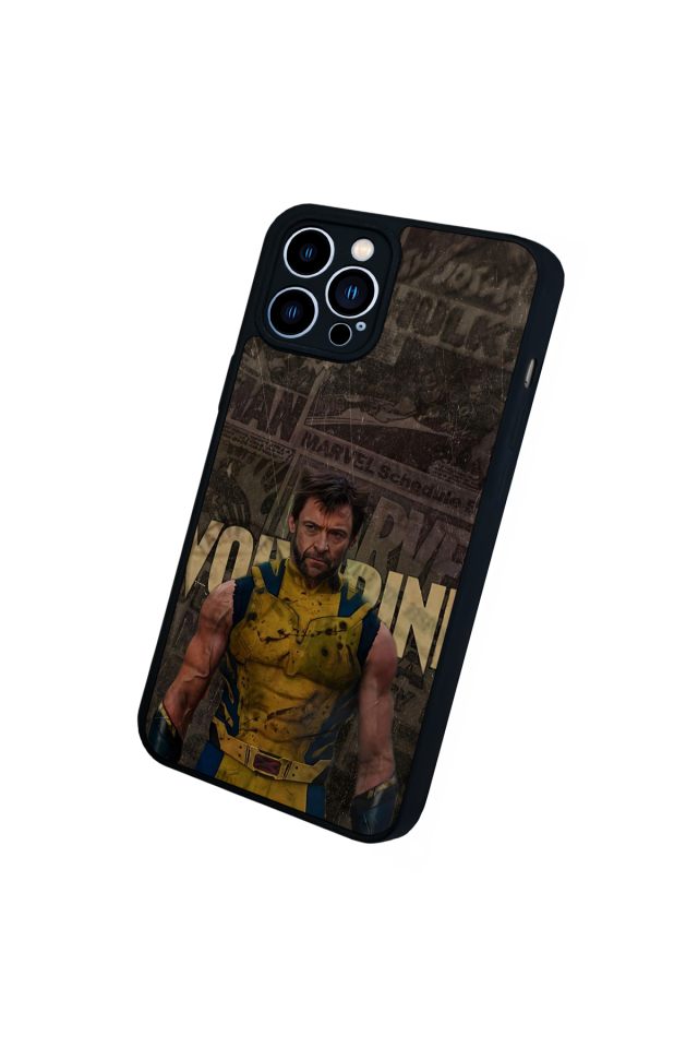 iPhone 12 Pro Max Uyumlu Wolverine Tasarımlı Glossy Premium Kılıf