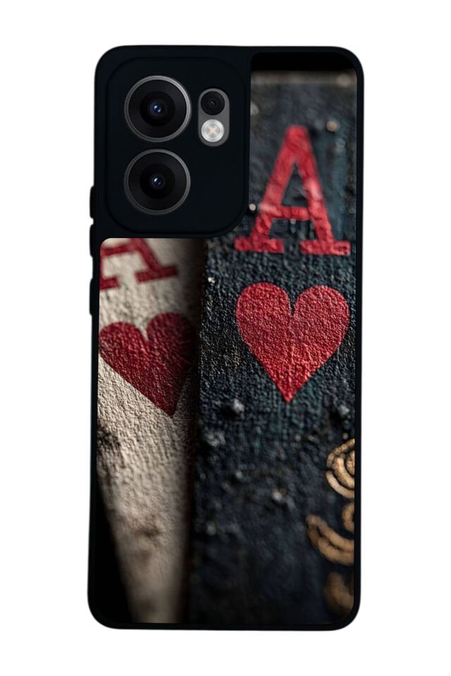 Oppo Reno 13F Uyumlu Kart Tasarımlı Glossy Premium Kılıf