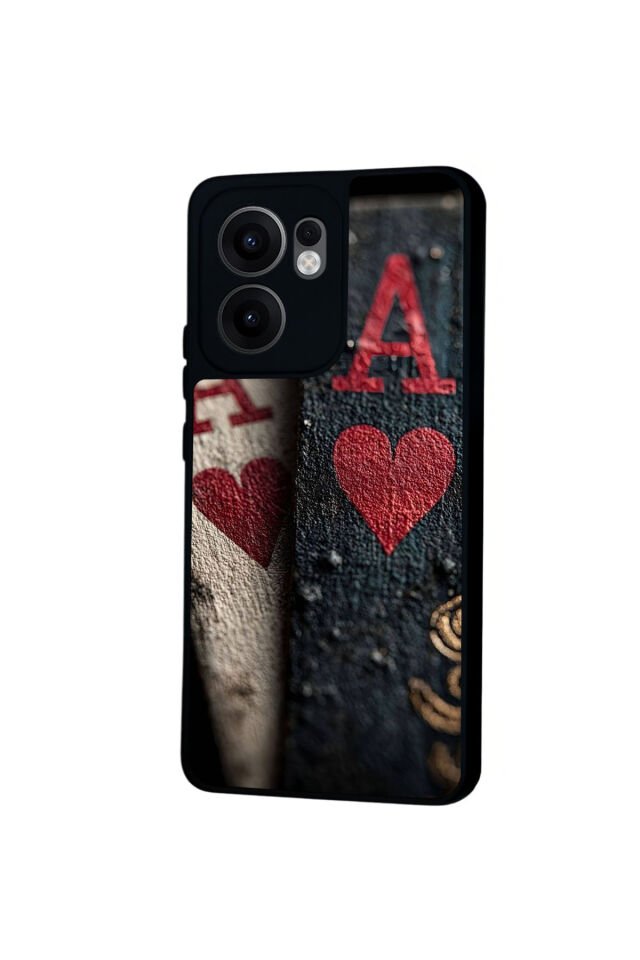 Oppo Reno 13F Uyumlu Kart Tasarımlı Glossy Premium Kılıf