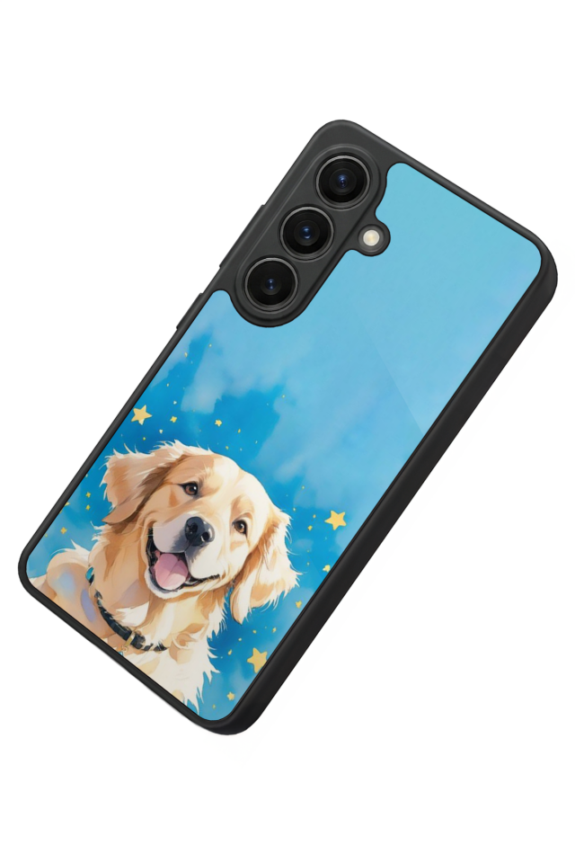 Samsung Galaxy S26 Uyumlu Golden Kopek Tasarımlı Glossy Premium Kılıf