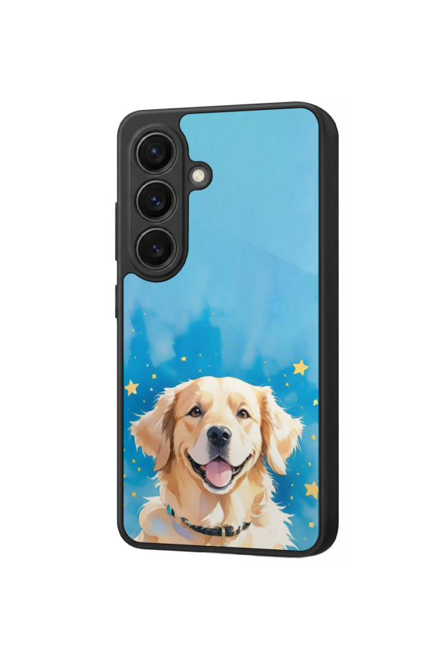 Samsung Galaxy S26 Uyumlu Golden Kopek Tasarımlı Glossy Premium Kılıf