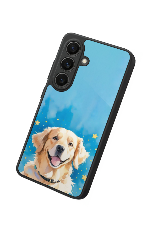 Samsung Galaxy S26 Uyumlu Golden Kopek Tasarımlı Glossy Premium Kılıf