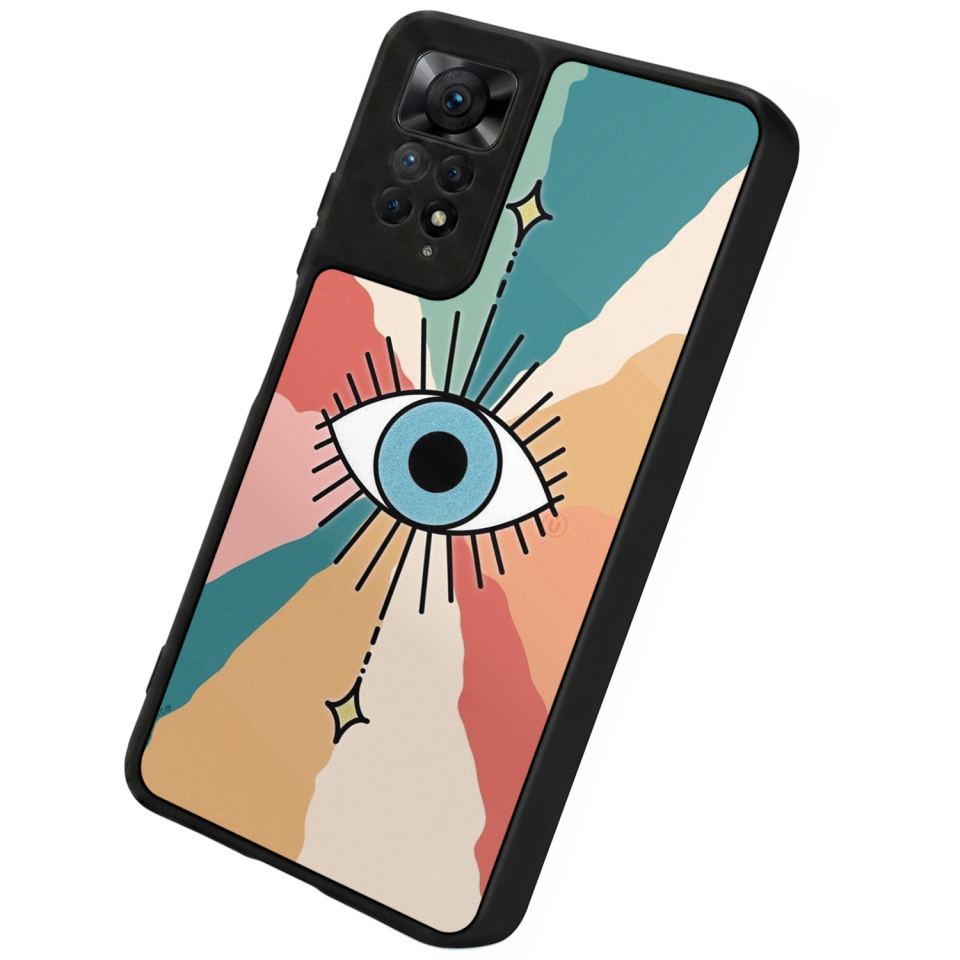 Xiaomi Redmi Note 12 Pro Uyumlu Göz Tasarımlı Glossy Premium Kılıf