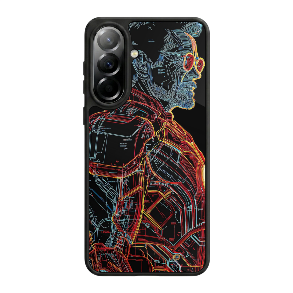 Samsung Galaxy A37 Uyumlu Iron Man ( Demir Adam ) Tasarımlı Glossy Premium Kılıf