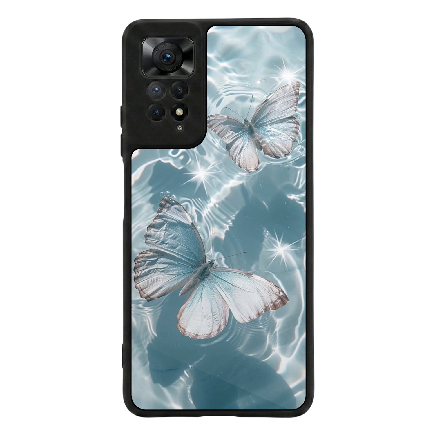 Xiaomi Redmi Note 11 Pro Uyumlu Kelebek Tasarımlı Glossy Premium Kılıf