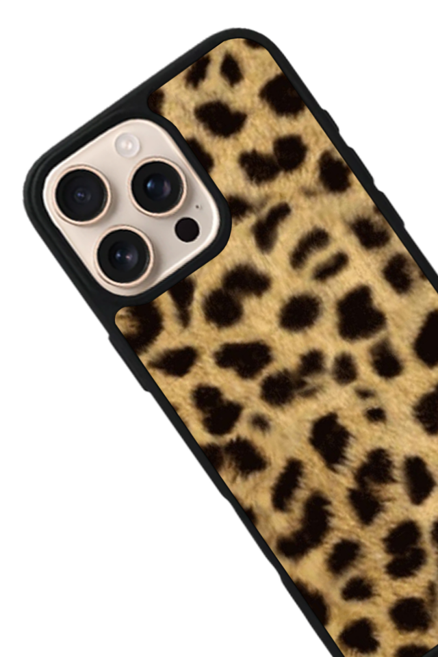 iPhone 16 Pro Max Uyumlu Leopar Tasarımlı Glossy Premium Kılıf