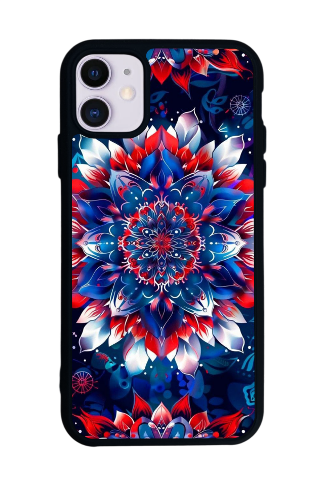 iPhone 11 Uyumlu Mandala Tasarımlı Glossy Premium Kılıf