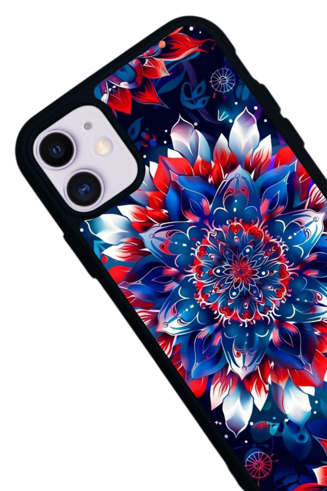 iPhone 11 Uyumlu Mandala Tasarımlı Glossy Premium Kılıf