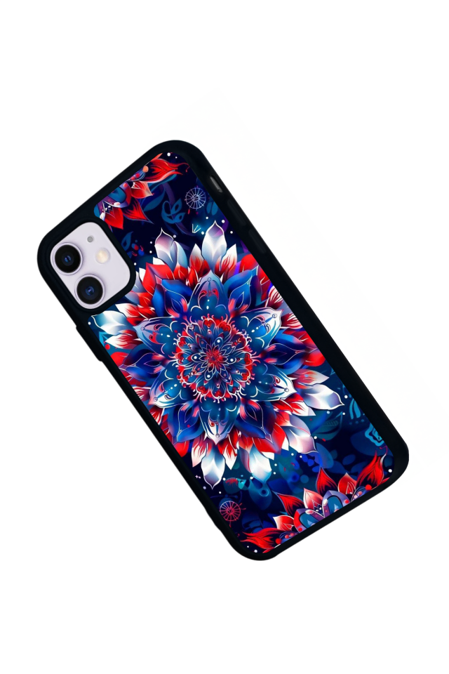 iPhone 11 Uyumlu Mandala Tasarımlı Glossy Premium Kılıf