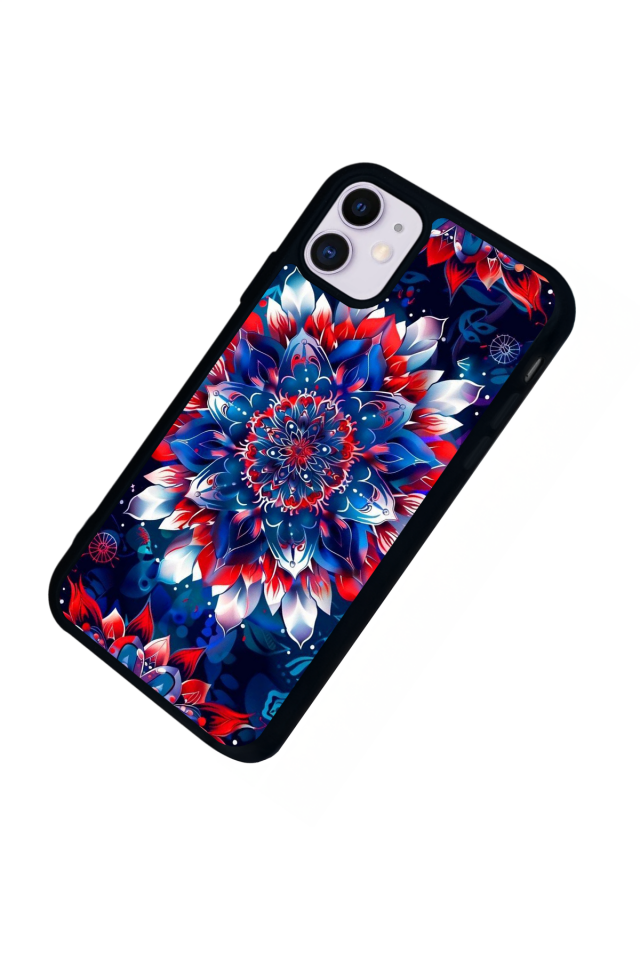 iPhone 11 Uyumlu Mandala Tasarımlı Glossy Premium Kılıf