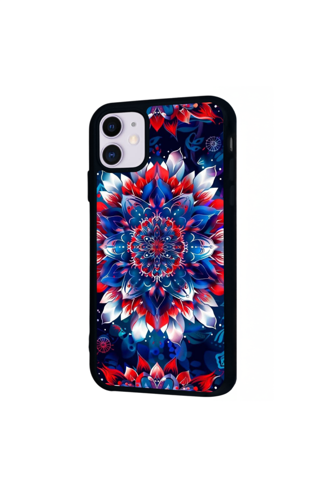 iPhone 11 Uyumlu Mandala Tasarımlı Glossy Premium Kılıf