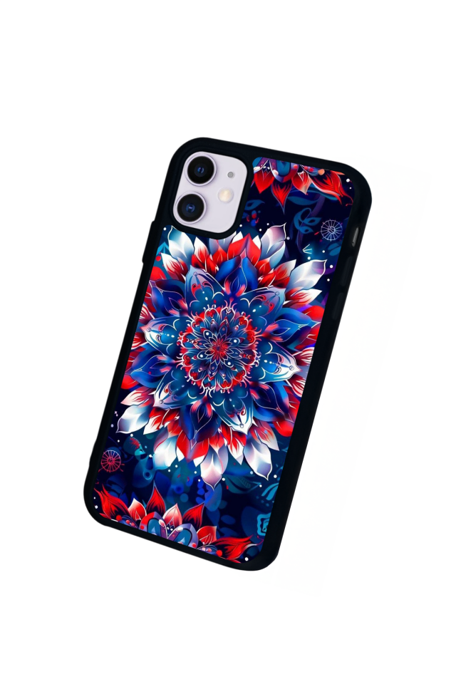 iPhone 11 Uyumlu Mandala Tasarımlı Glossy Premium Kılıf