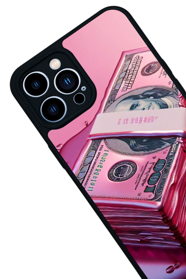 iPhone 13 Pro Max Uyumlu Money Para Tasarımlı Glossy Premium Kılıf