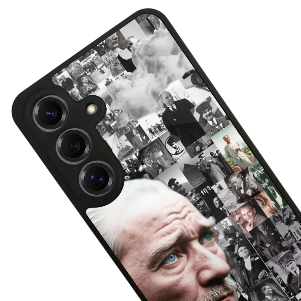 Samsung Galaxy S25 Uyumlu Mustafa Kemal Ataturk Tasarımlı Glossy Premium Kılıf