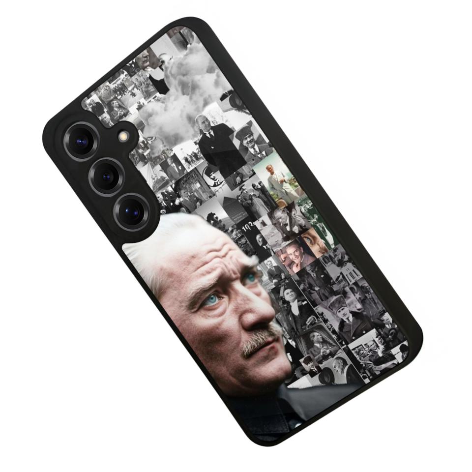 Samsung Galaxy S25 Uyumlu Mustafa Kemal Ataturk Tasarımlı Glossy Premium Kılıf