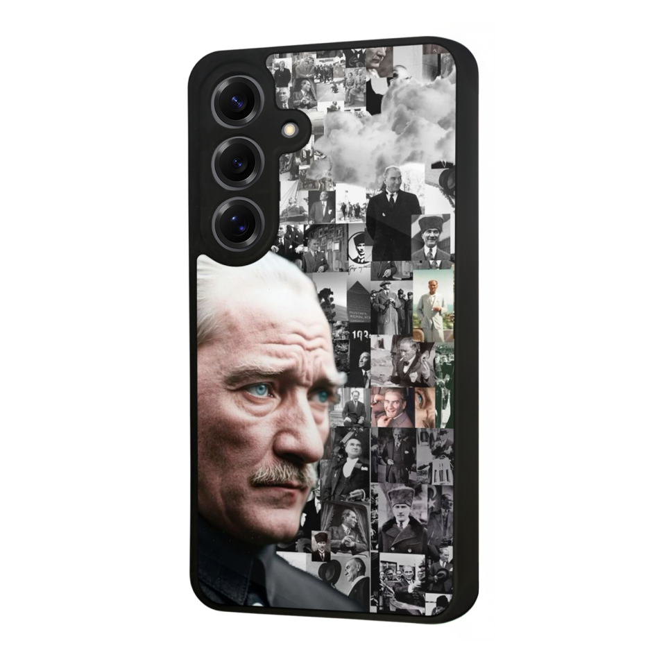 Samsung Galaxy S25 Uyumlu Mustafa Kemal Ataturk Tasarımlı Glossy Premium Kılıf