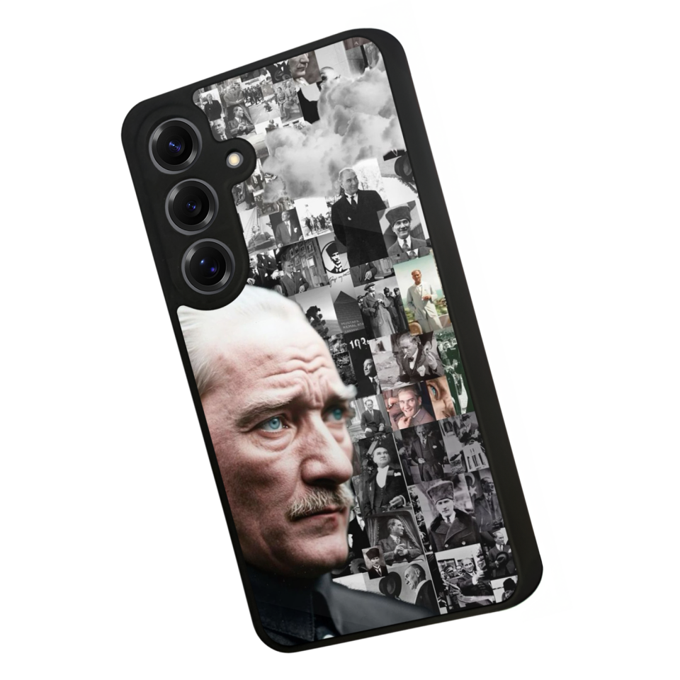 Samsung Galaxy S25 Uyumlu Mustafa Kemal Ataturk Tasarımlı Glossy Premium Kılıf