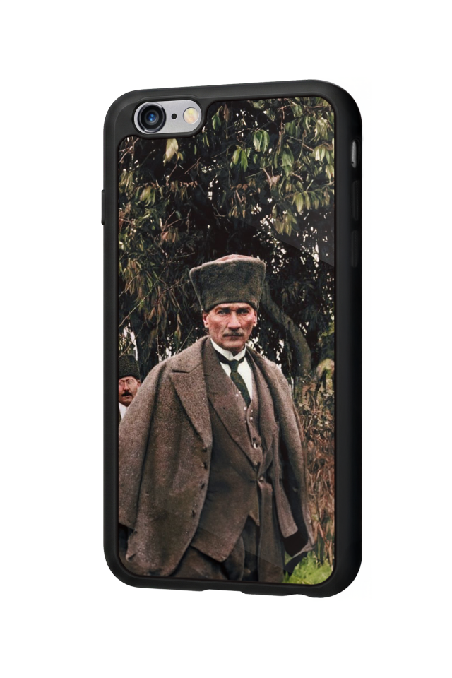 iPhone 6s Plus Uyumlu Mustafa Kemal Ataturk Tasarımlı Glossy Premium Kılıf