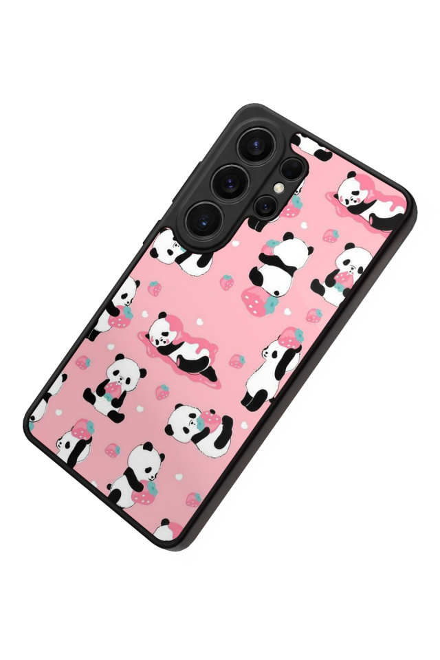 Samsung Galaxy S26 Ultra Uyumlu Panda Tasarımlı Glossy Premium Kılıf