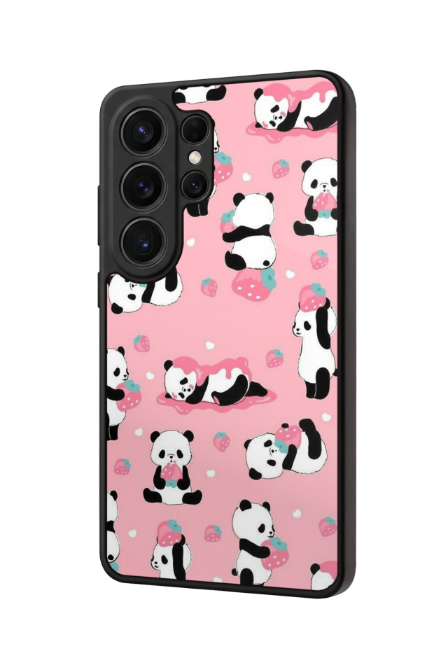 Samsung Galaxy S26 Ultra Uyumlu Panda Tasarımlı Glossy Premium Kılıf