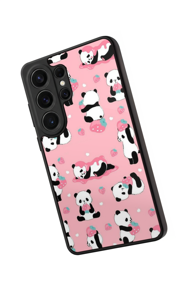Samsung Galaxy S26 Ultra Uyumlu Panda Tasarımlı Glossy Premium Kılıf
